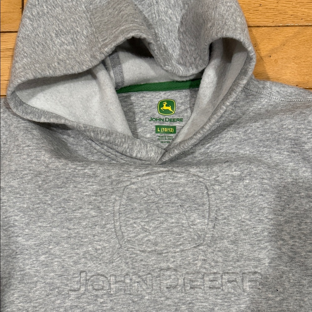 John Deere Heather Gray Hoodie
